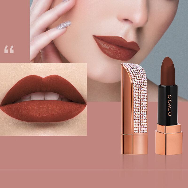 Sada 3 Barev Matných Rtěnek Nahých Hydratačních Krémů Smooth Lasting Waterproof Lipstick Makeup Dárková