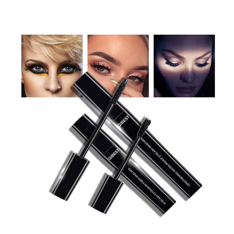 Sada 3d Fiber Mascara Waterproof Black Long-tring Curly Long Eyelash Beauty