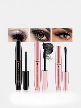 Sada 4d Fiber Mascara Waterproof Without Blooming Husté Štíhlé Hloubkově Zvlhčující Roubované Řasy