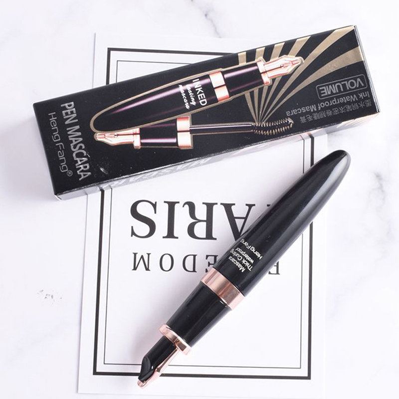 Tlusté Curling Mascara Pen Black Waterproof Prodlužující Kudrnaté Řasy Oční Make-up