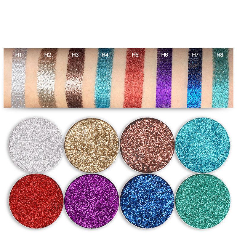 Tz Lisované Glitters Single Eyeshadow Diamond Rainbow Eyes Make Up Cosmetics