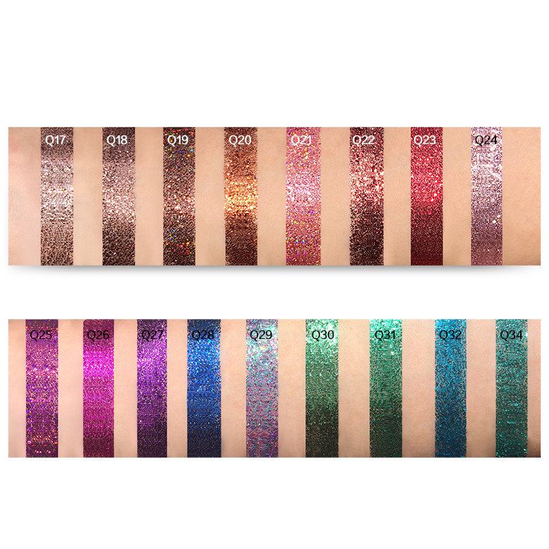 Tz Lisované Glitters Single Eyeshadow Diamond Rainbow Eyes Make Up Cosmetics