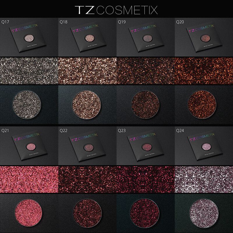 Tz Lisované Glitters Single Eyeshadow Diamond Rainbow Eyes Make Up Cosmetics