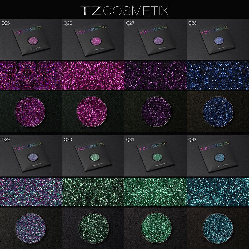 Tz Lisované Glitters Single Eyeshadow Diamond Rainbow Eyes Make Up Cosmetics