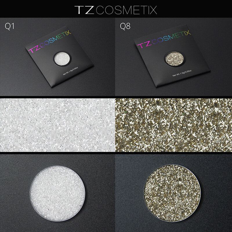 Tz Lisované Glitters Single Eyeshadow Diamond Rainbow Eyes Make Up Cosmetics