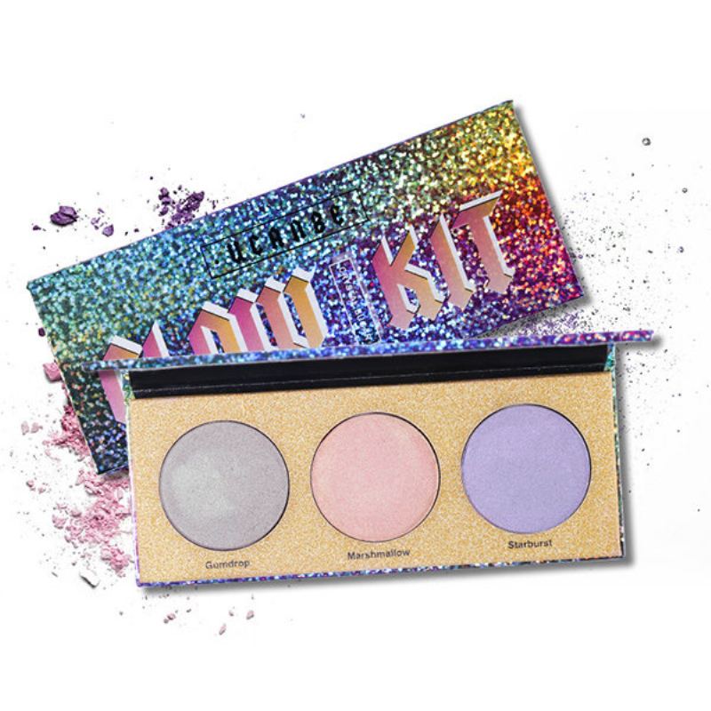 Ucanbe Chameleon Highlighter Make-up Palette Shimmer Hologhaphic Highlighting Bronzer Glow Kit Cosmet