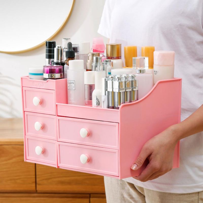 Zásuvka A Organizér Pro Ukládání Make-upu Pro Stolní Masku Rtěnka Makeup Tools Organizer