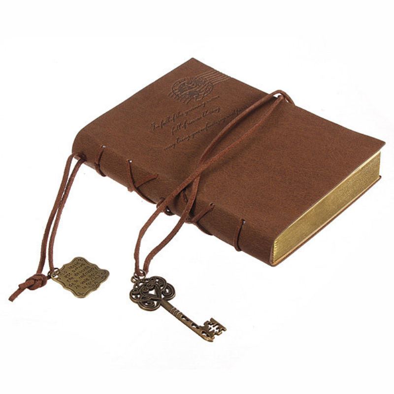 10x14cm Classic Retro Leather Key Blank Diary Notebook Vintage String Journal Sketchbook