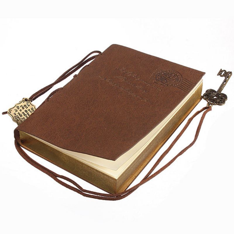 10x14cm Classic Retro Leather Key Blank Diary Notebook Vintage String Journal Sketchbook