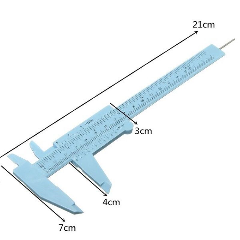 150mm Plastové Posuvné Měřítko Pro Měření Na Pracovišti Domácí Práce Vícebarevné Volby