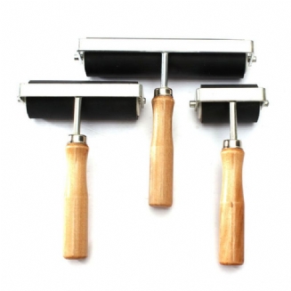 2/4/6palcový Tvrdý Gumový Tiskový Inkoustový Válec Lino Brayer Art Craft Tool