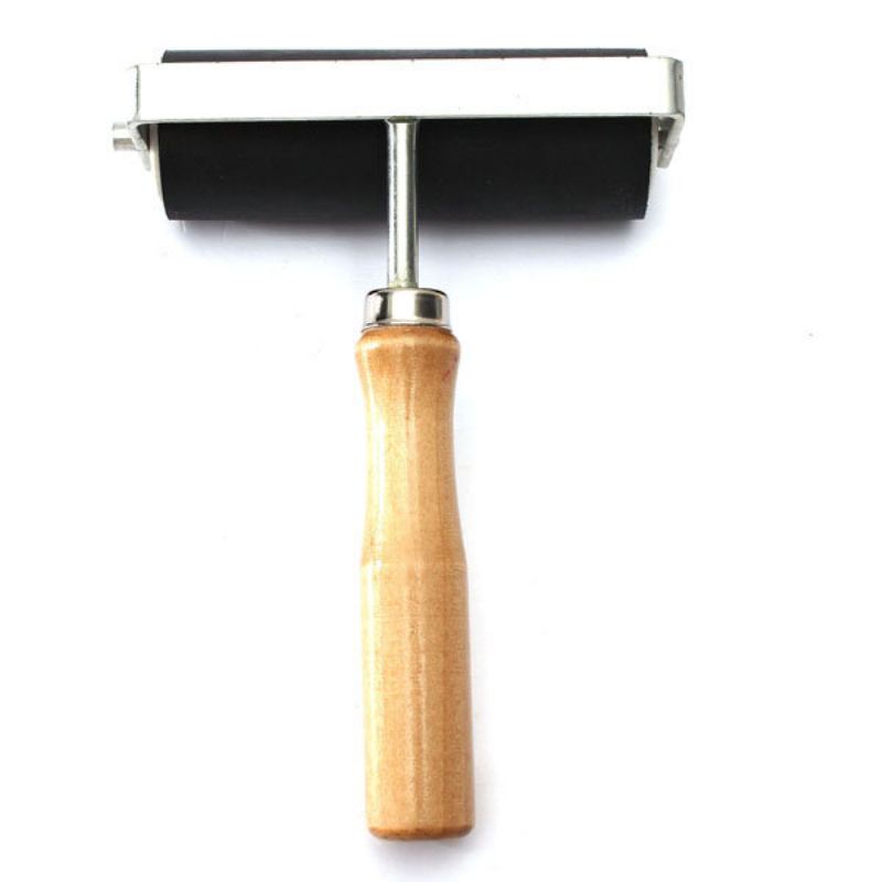 2/4/6palcový Tvrdý Gumový Tiskový Inkoustový Válec Lino Brayer Art Craft Tool