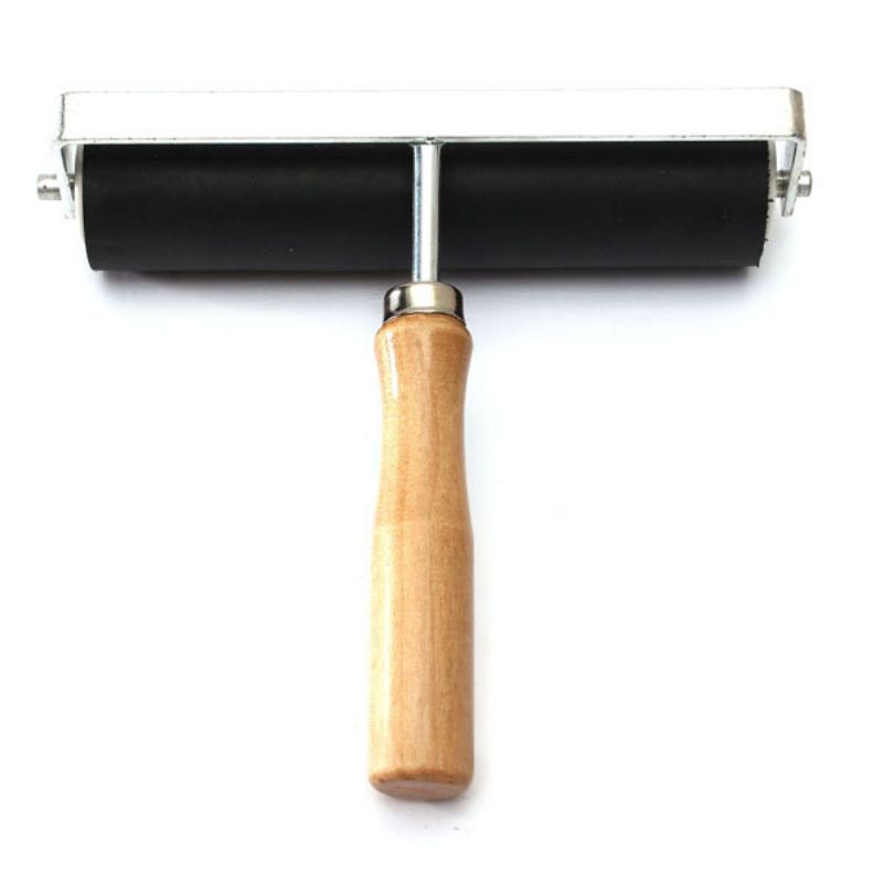 2/4/6palcový Tvrdý Gumový Tiskový Inkoustový Válec Lino Brayer Art Craft Tool