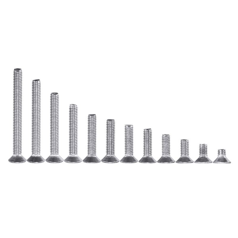 240 Ks M4 304 Sada Sortimentu Šroubů S Plochou Hlavou A Šestihrannou Z Nerezové Oceli