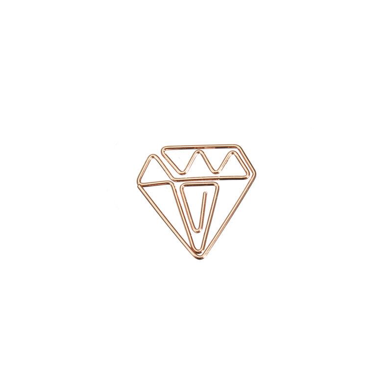 4ks Rose Gold Diamond Cups Plánovač Záložek Nástroje Pro Scrapbooking Kovová Sponka Na Papír