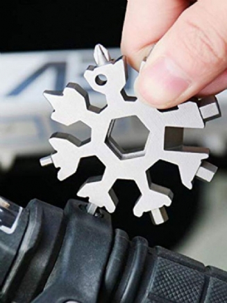 Edc Multi-tool Card Combination Přenosný Venkovní Klíč Na Nářadí Snowflake