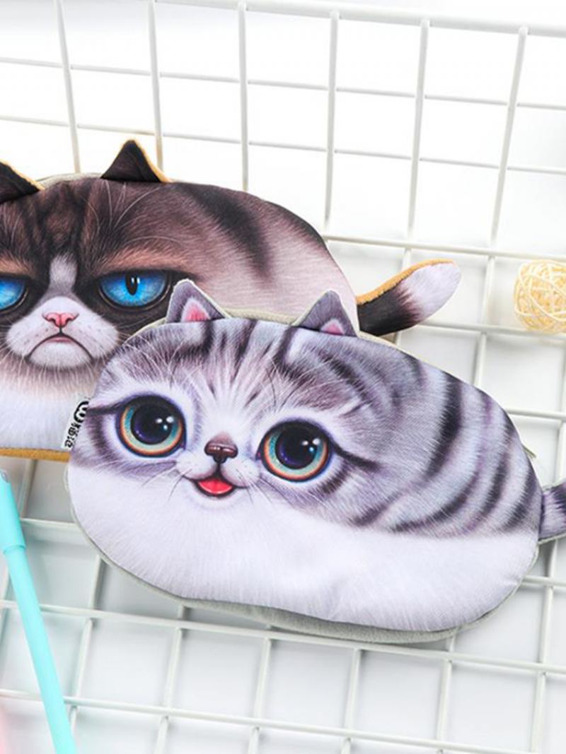 Emulational Kawaii Cats Pouzdro Na Tužky Na Zip Velkokapacitní Sáček Na Kreativní Roztomilá Krabička Na Psací Potřeby