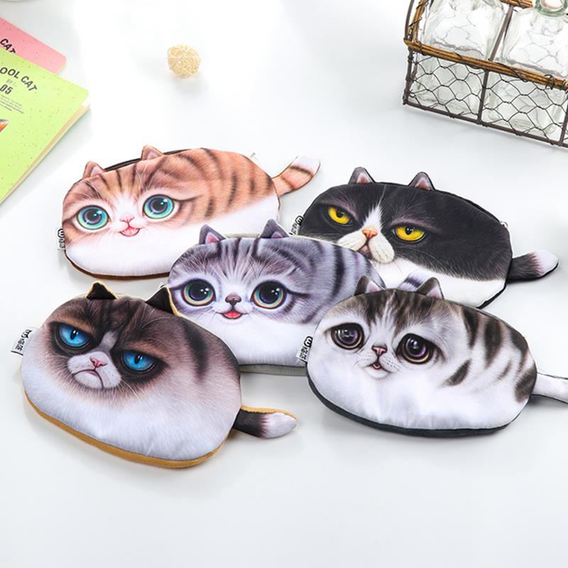 Emulational Kawaii Cats Pouzdro Na Tužky Na Zip Velkokapacitní Sáček Na Kreativní Roztomilá Krabička Na Psací Potřeby