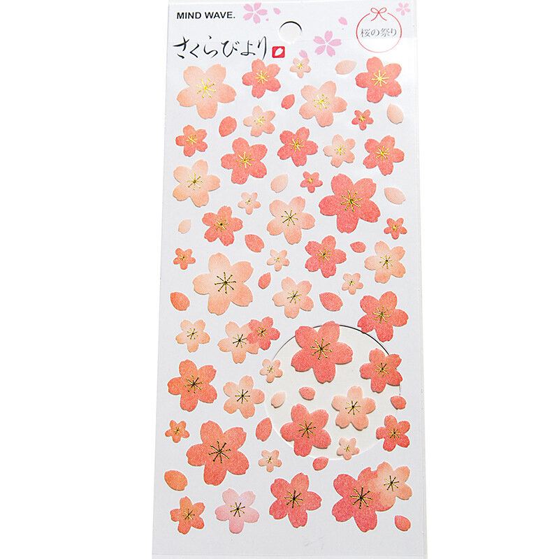 Romantic Cherry Blossoms Diy Samolepky Dekorativní Scrapbooking Diář Album Stick Label Decor Craft