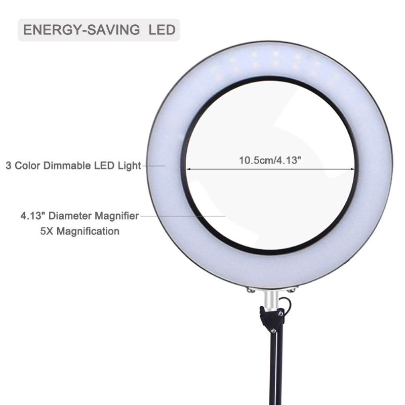 Usb Led Lupa 3 Barvy Podsvícená Čtení/přepracování/pájení