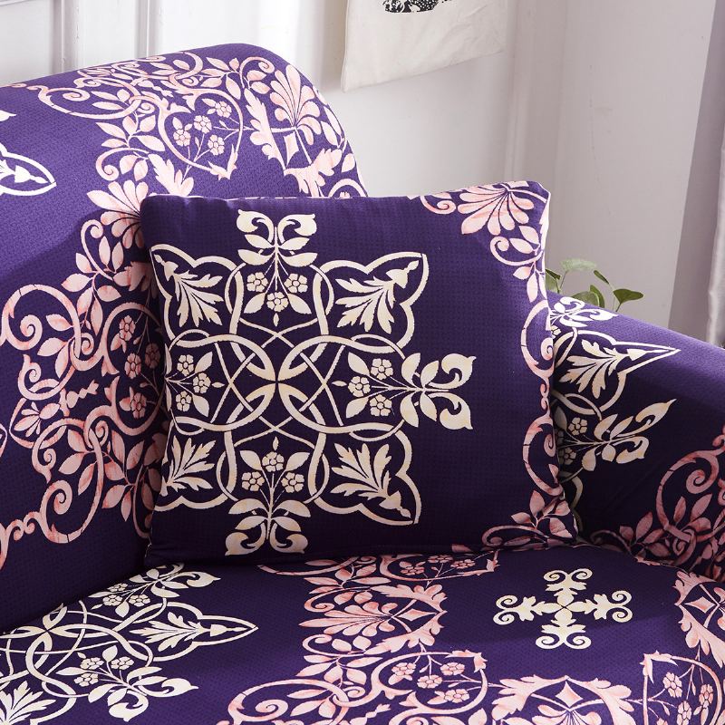 1/2/3/4 Seater Violet Home Soft Elastický Potah Na Pohovku Snadno Roztažitelný Ochranný Kryt Pohovky