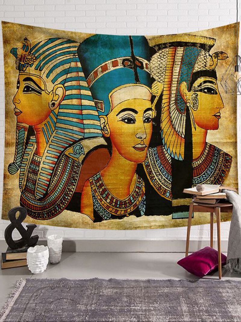 130*150/200*150 cm Starověký Egypt Nástěnný Závěsný Gobelín Home Decor Polyesterový