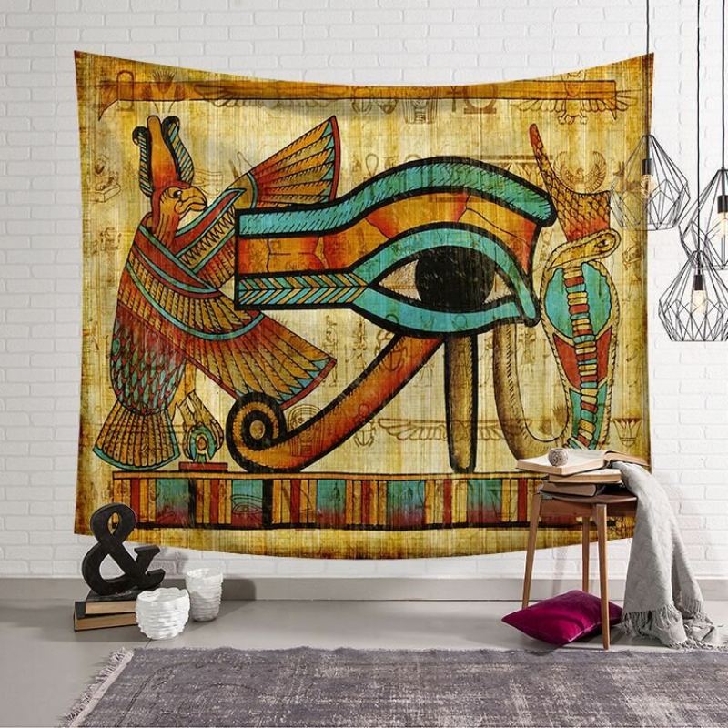 130*150/200*150 cm Starověký Egypt Nástěnný Závěsný Gobelín Home Decor Polyesterový