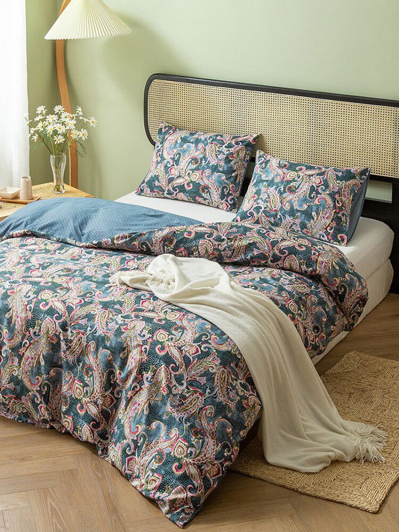 2/3 Ks Bohemian Floral Overlay Print Pohodlná Sada Povlečení Povlak Na Polštář Twin King