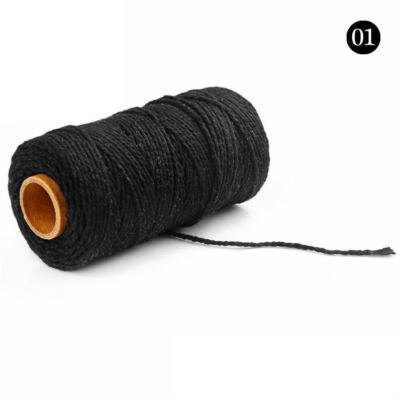 2 mmx100 M Vícebarevné Bavlněné Lano Twist Diy Materiály Macrame Rustikální Ruční Řemeslo