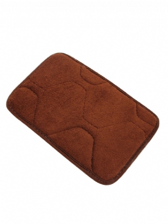 30x20cm Small Shape Protiskluzová Absorpční Coral Velvet Memory Foam Mat