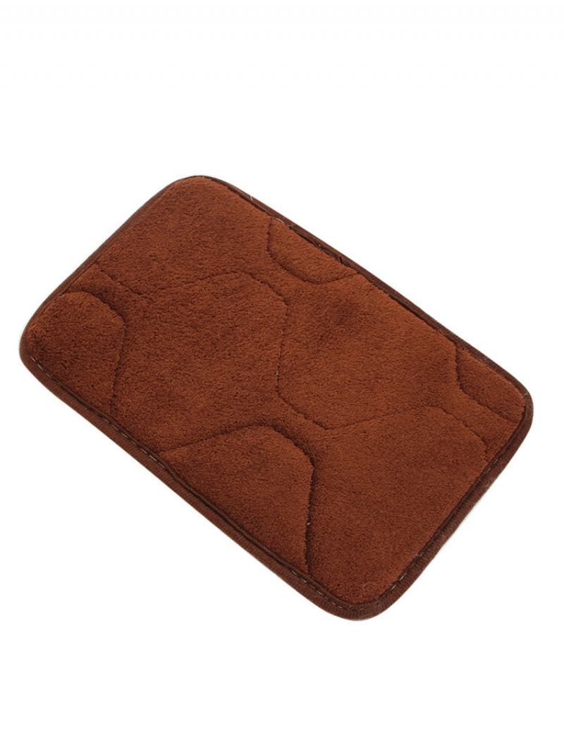 30x20cm Small Shape Protiskluzová Absorpční Coral Velvet Memory Foam Mat