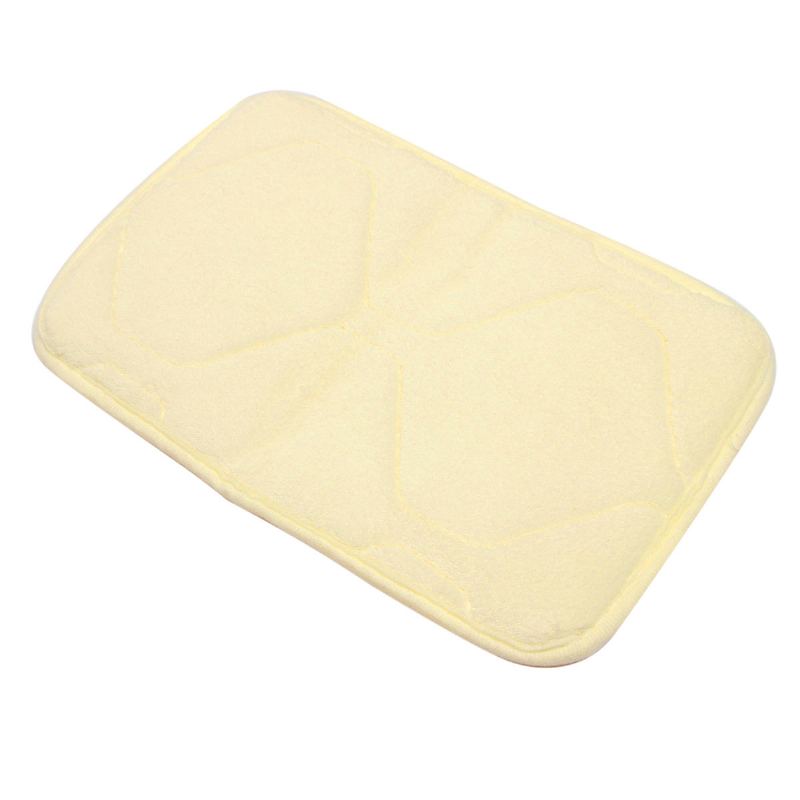 30x20cm Small Shape Protiskluzová Absorpční Coral Velvet Memory Foam Mat