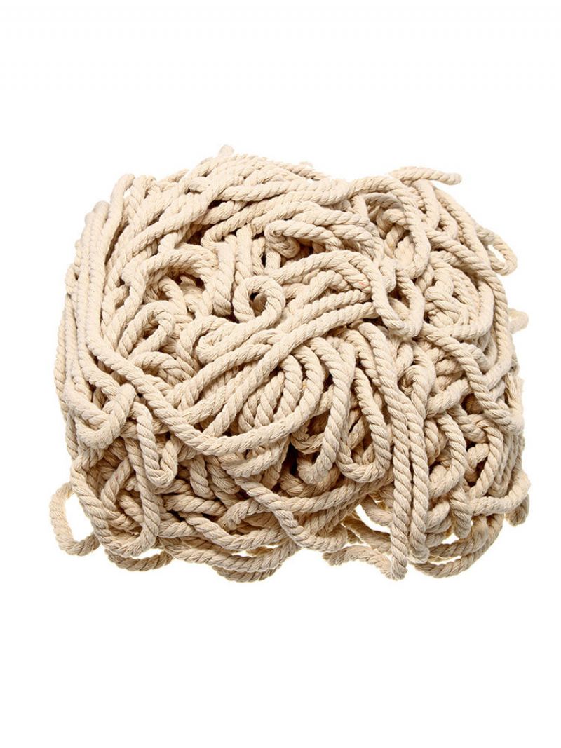 4/5/6 mm Macrame Lano Přírodní Béžová Bavlna Kroucená Šňůra Artisan Hand Craft Novinka