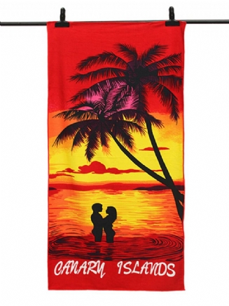 70x150 cm Coconut Trees Amorous Feelings Rychleschnoucí Plážové Ručníky Absorpční Osuška Z Mikrovlákna