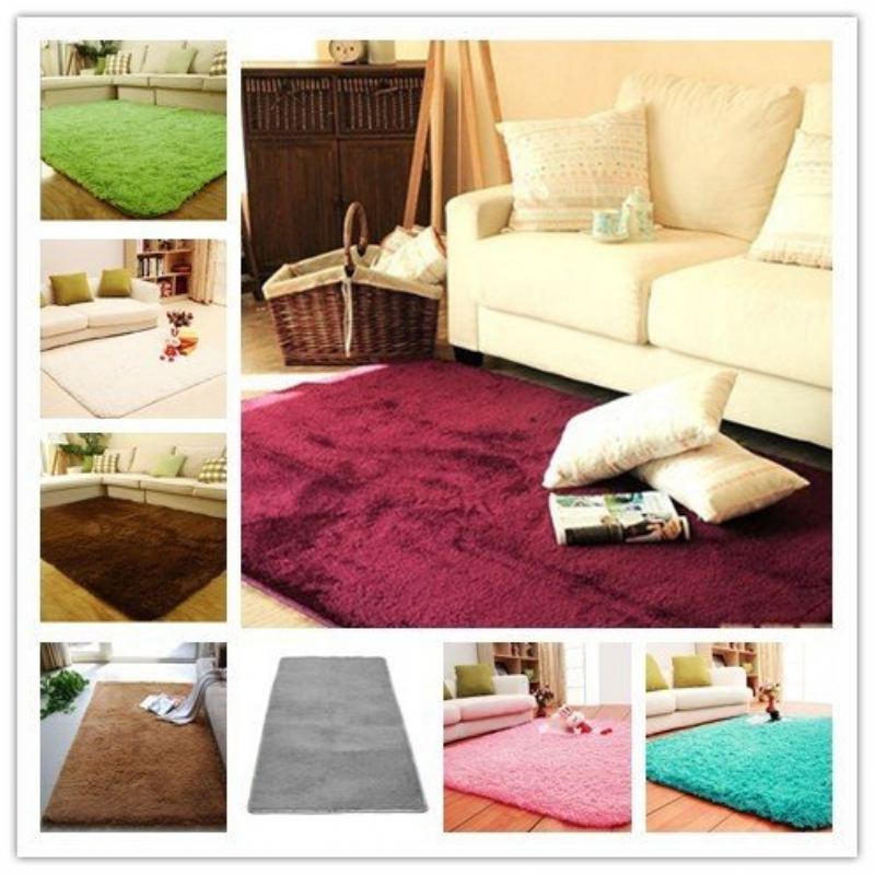 80x160cm Ložnice Obývací Pokoj Soft Shaggy Antislip Carpet Absorbent Mat