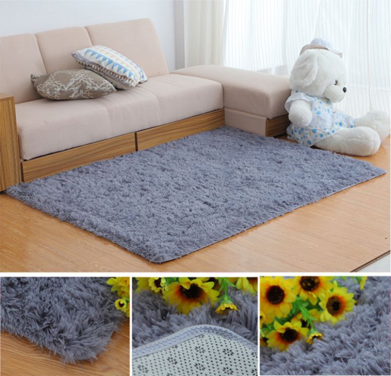 80x160cm Ložnice Obývací Pokoj Soft Shaggy Antislip Carpet Absorbent Mat