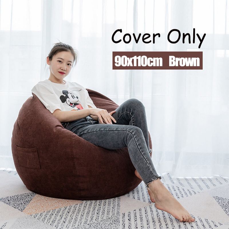 90x110 cm Big Bean Bag Potahy Na Židle S Kapsou Potah Na Židli Bag Pro Dospělé Domácí Indoor