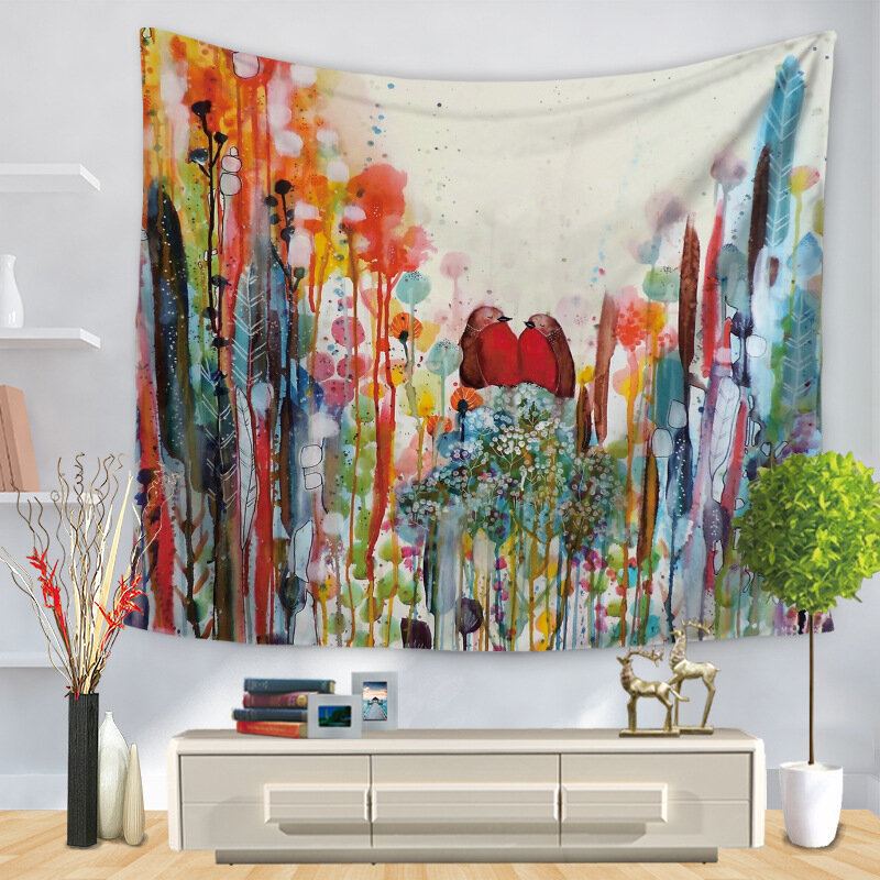 Akvarel Abstraktní Tisk Na Zeď Závěsné Tapiserie Domácí Obývací Pokoj Art Decor Table Cover