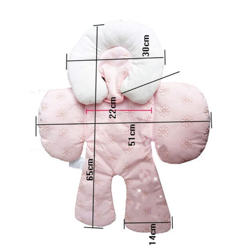 Baby Kid Protect Body Support Compliance Autosedačka Do Kočárku Zimní Oboustranné Polštářky