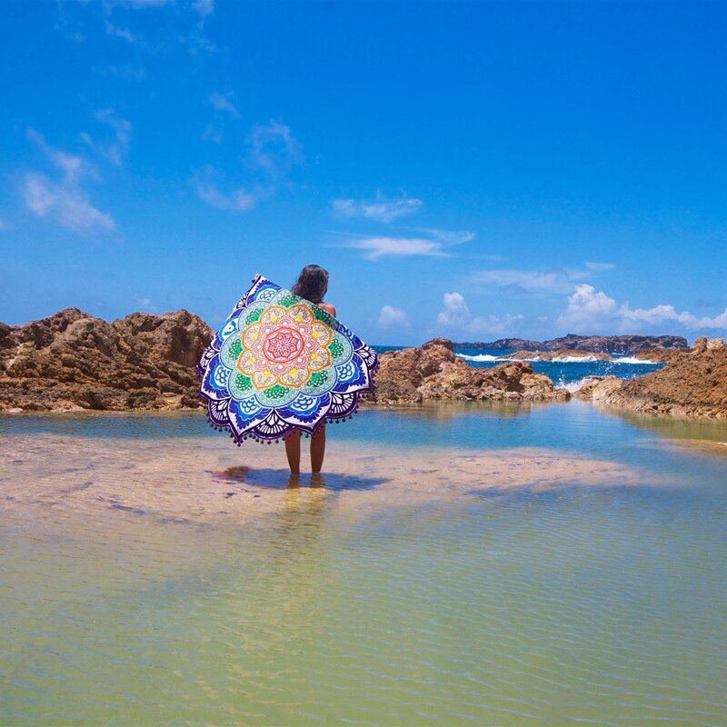 Bohemian Totem Beach Ručníky Podložka Na Jógu Camping Matrace Potah Na Bikiny Tapisérie Mandaly