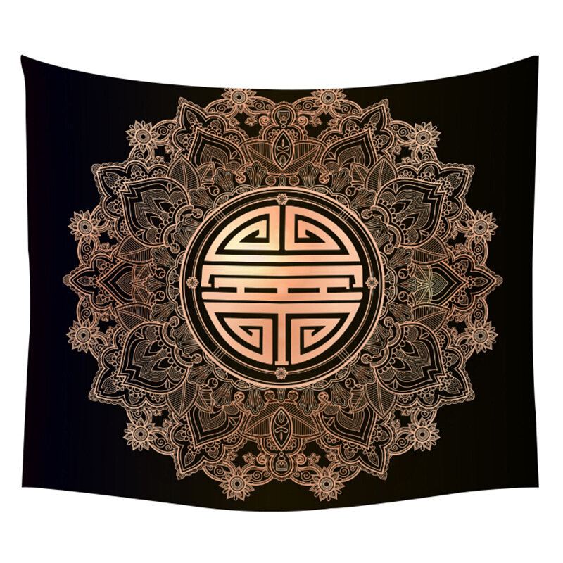 Český Indický Geometrický Měsíc Pozadí Tapiserie Home Decor Painting Yoga Mat