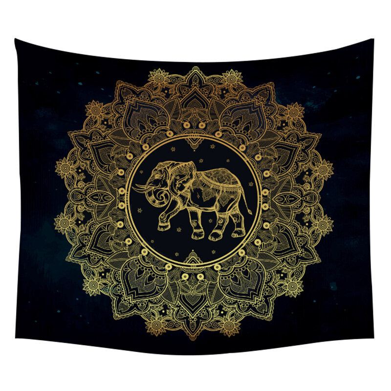 Český Indický Geometrický Měsíc Pozadí Tapiserie Home Decor Painting Yoga Mat