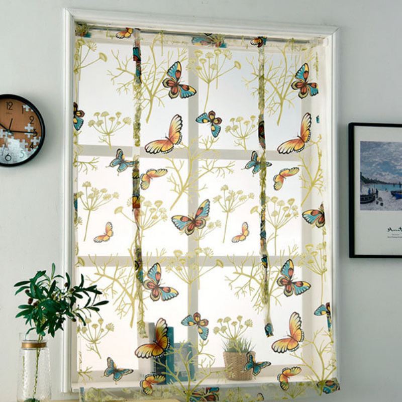 Fresh Curtain Lower Open Pastoral Styl Curtains Řím Screen Translucidus