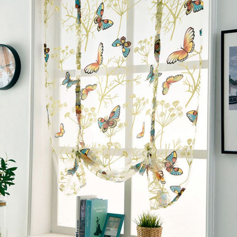 Fresh Curtain Lower Open Pastoral Styl Curtains Řím Screen Translucidus