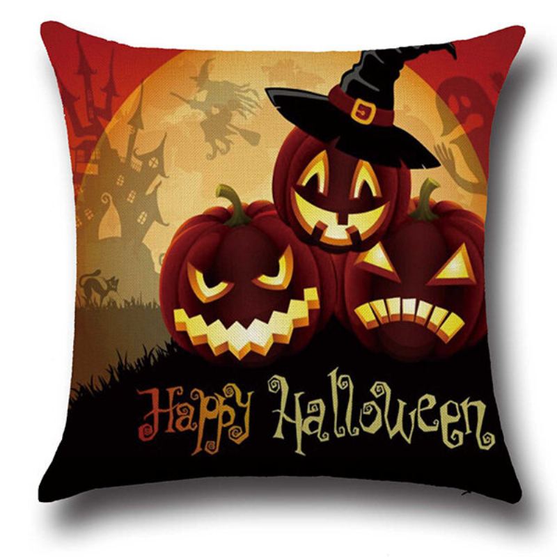 Halloweenská Párty Rozkládací Pohovka Povlak Na Polštář Do Auta Home Decor Dýně Na