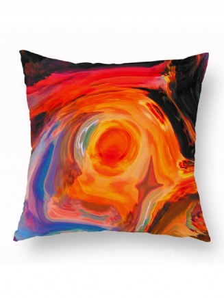 Ins Styl Abstraktní Barevný Tištěný Krátký Plyšový Povlak Na Polštář Home Art Decor Pohovka Throw Na