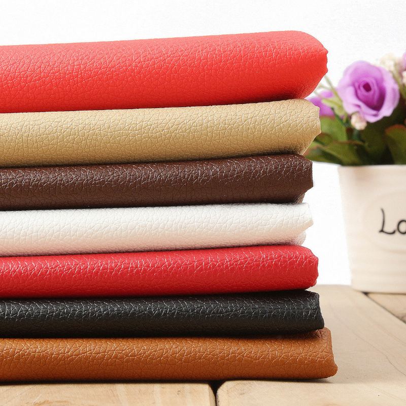 Malá Liči Pu Leather Fabric Umělá Kůže Čalounění Interiéru Auta 0.5x1.5m