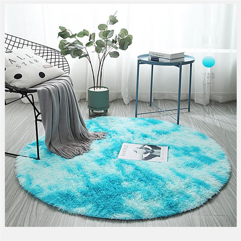 Nordic Tie-dye Gradient Carpet Kulatý Závěsný Košík Židle Podložka Na Jógu Do Obývacího Pokoje