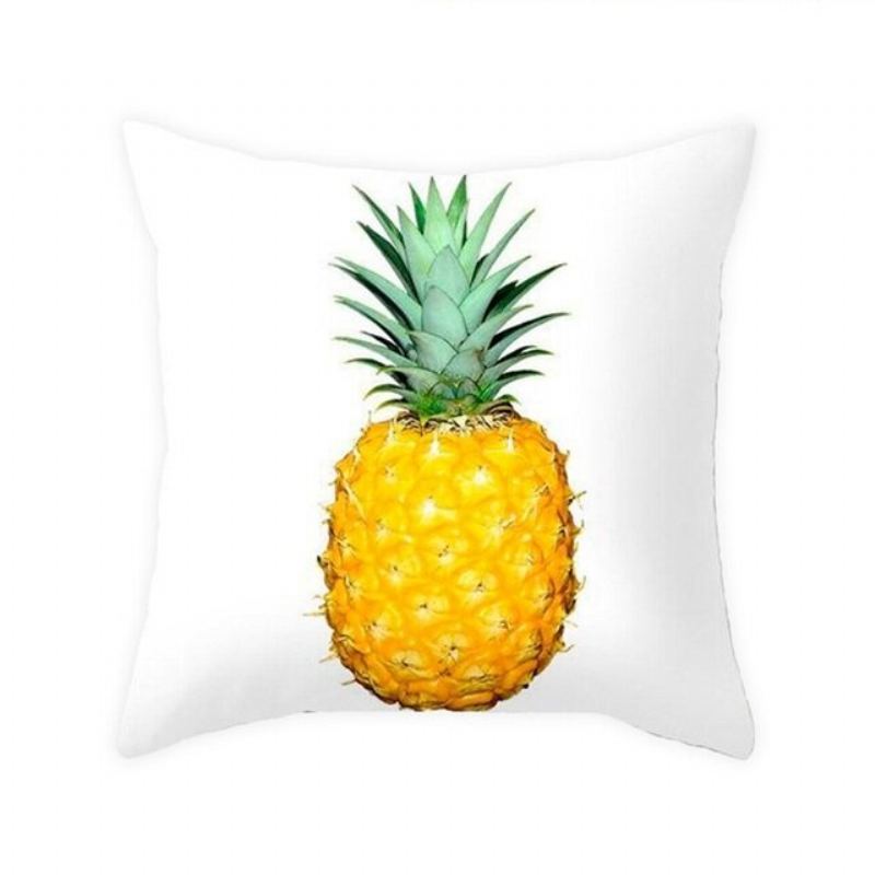 Žlutý Ananas Minimalismus Geometrický Plyšový Povlak Na Polštář Domácí Pohovka Art Decor Na