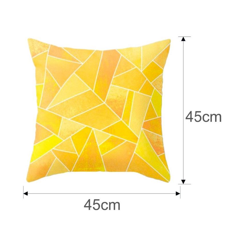 Žlutý Ananas Minimalismus Geometrický Plyšový Povlak Na Polštář Domácí Pohovka Art Decor Na